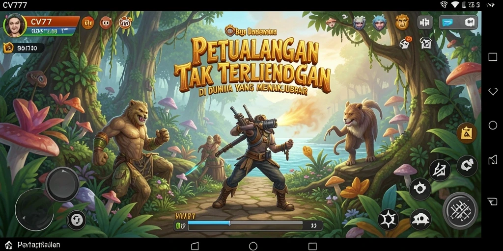 Tangkapan layar gameplay CV777 yang menampilkan aksi petualangan epik.