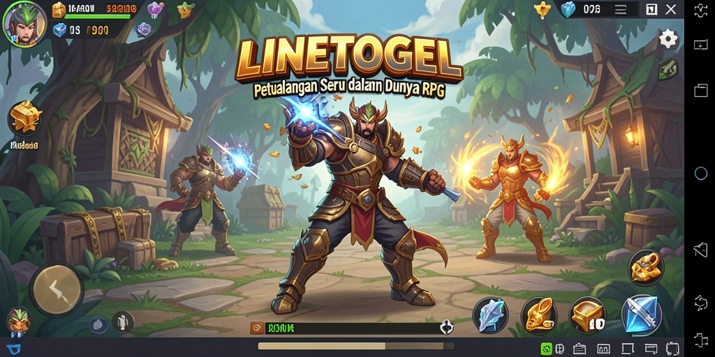Tampilan gameplay RPG yang menakjubkan dari LINETOGEL.