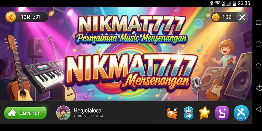 Tampilan gameplay NIKMAT777 dengan alunan musik yang mengasyikkan.