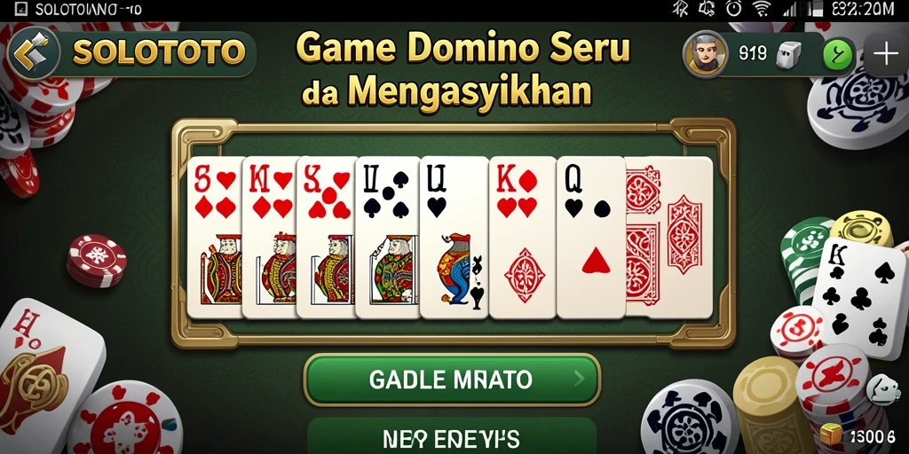 Tampilan antarmuka gameplay SOLOTOTO yang penuh warna dan menggembirakan.