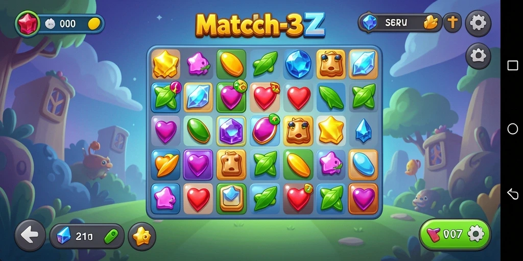 Tampilan gameplay V07 yang menyenangkan dan penuh warna.